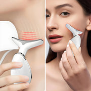 Anti-Wrinkle Facial Massager with 7 Led Lights, Ems, Heat and Vibration, Ionic Cleansing and Firming Care for Face and Neck