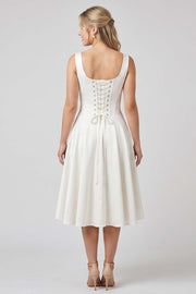 MIRABELLE Corset Sundress - Ivory
