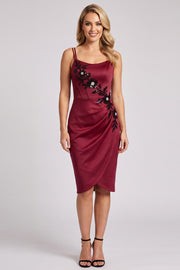 VIVIENNE Corset Evening Dress - Crimson