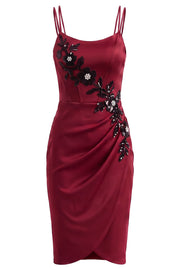 VIVIENNE Corset Evening Dress - Crimson