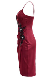 VIVIENNE Corset Evening Dress - Crimson