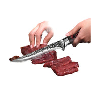 Handmade Stainless Steel Chef Boning Knife – Butcher Cleaver & Fishing Knife