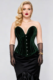 Emerald Velvet Hiroko Overbust Corset