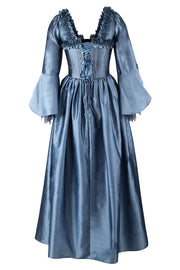 Dusty Blue Rococo Muse Corset Dress