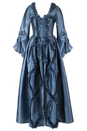 Dusty Blue Rococo Muse Corset Dress